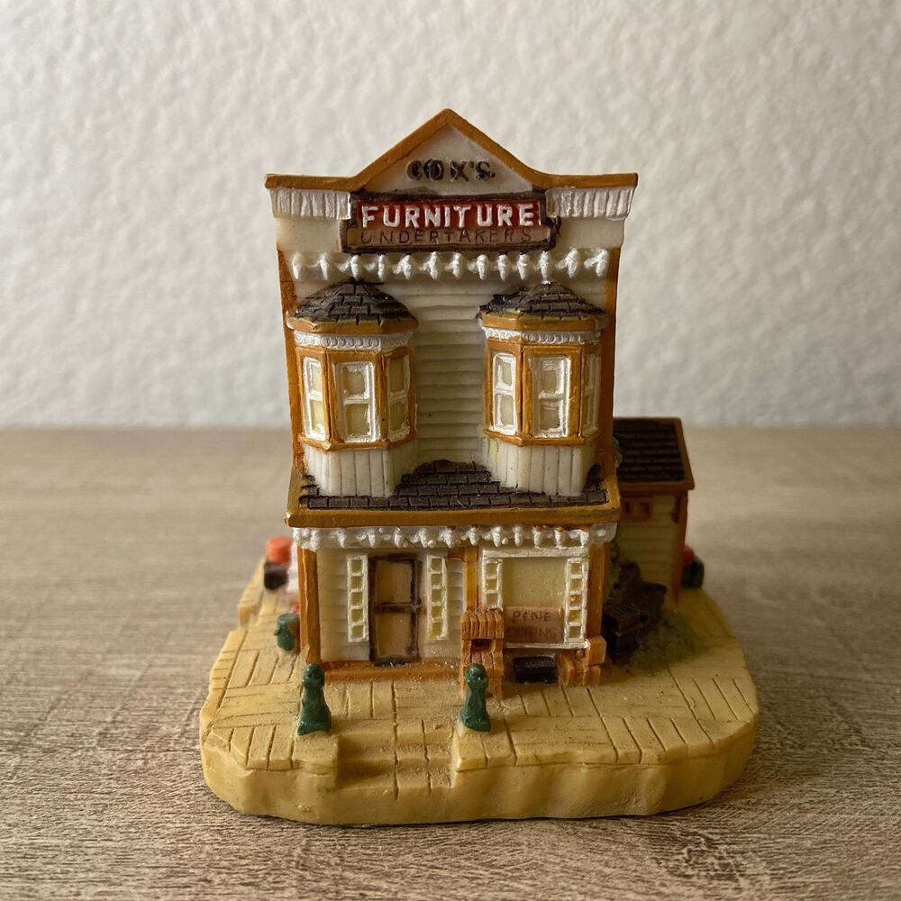 Vintage AH36 Liberty Falls Cox’s Furniture Undertakers Miniature House Americana